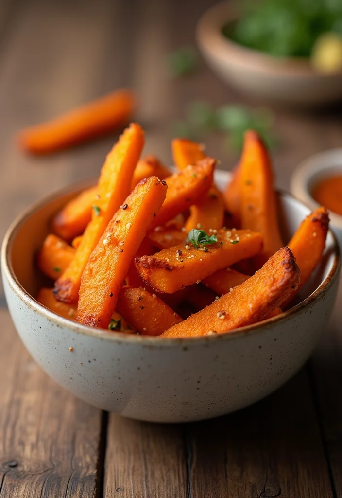 12 Healthy Sweet Snack Recipes for Daily Cravings - 8. Baked Sweet Potato Fries