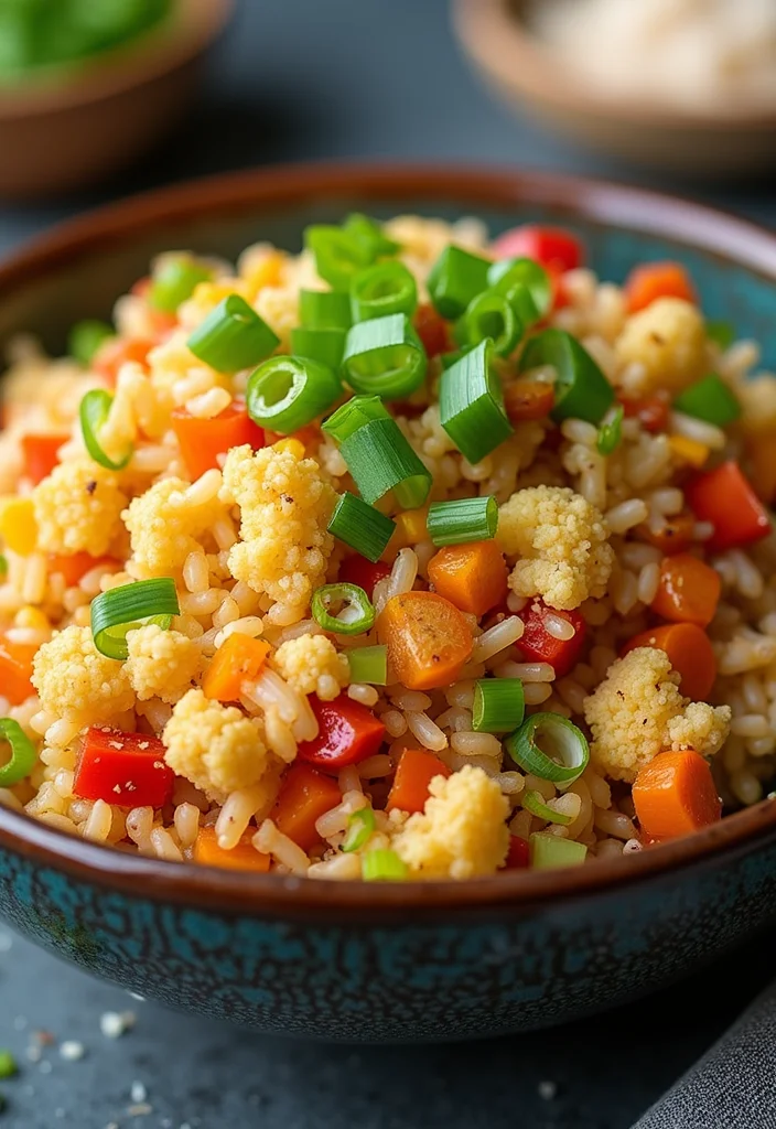 12 Macro Friendly Dinner Recipes Balanced and Easy - 10. Cauliflower Fried Rice