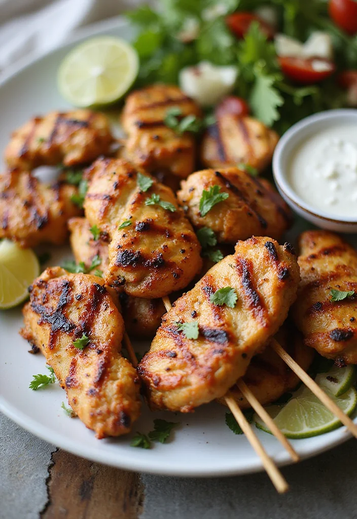 12 Macro Friendly Dinner Recipes Balanced and Easy - 12. Greek Chicken Skewers