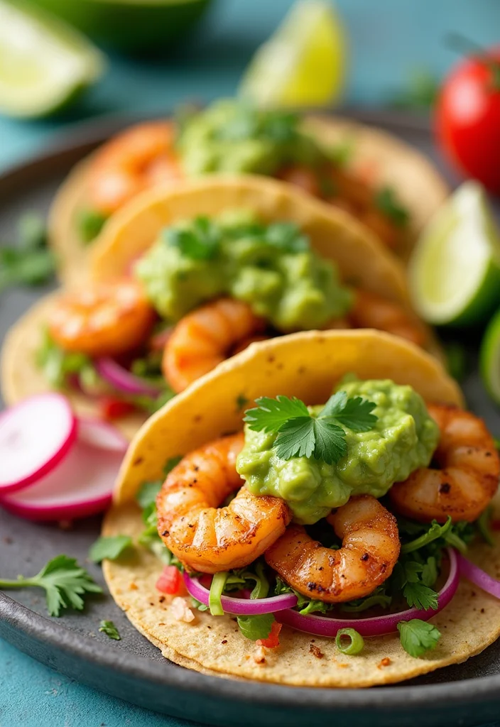 12 Macro Friendly Dinner Recipes Balanced and Easy - 2. Spicy Shrimp Tacos with Avocado Salsa