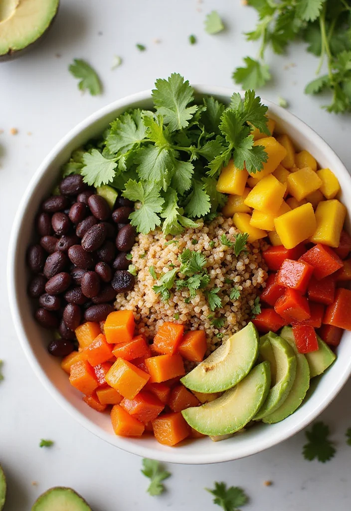 12 Macro Friendly Dinner Recipes Balanced and Easy - 3. Quinoa and Black Bean Bowl