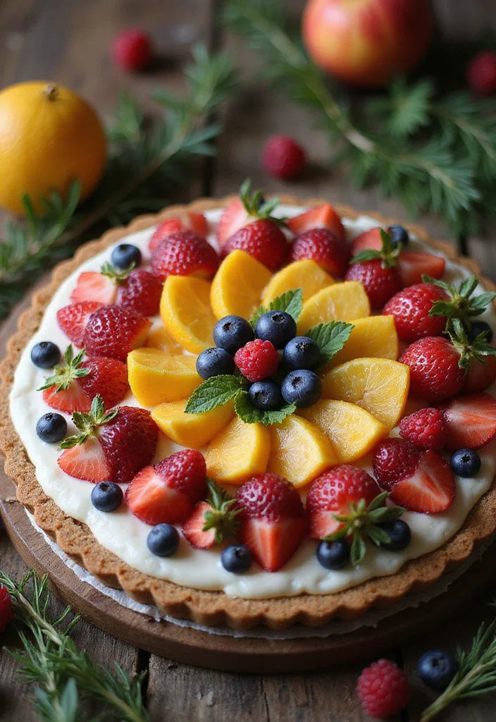 12 New Year’s Dessert Recipes to Celebrate 12 12 New Year’s Dessert Recipes to Celebrate - 2. Festive Vegan Fruit Tart