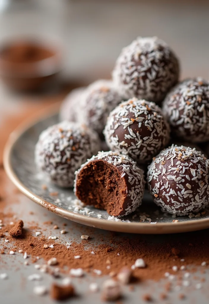 12 New Year’s Dessert Recipes to Celebrate 23 12 New Year’s Dessert Recipes to Celebrate - 3. Chocolate Coconut Truffles