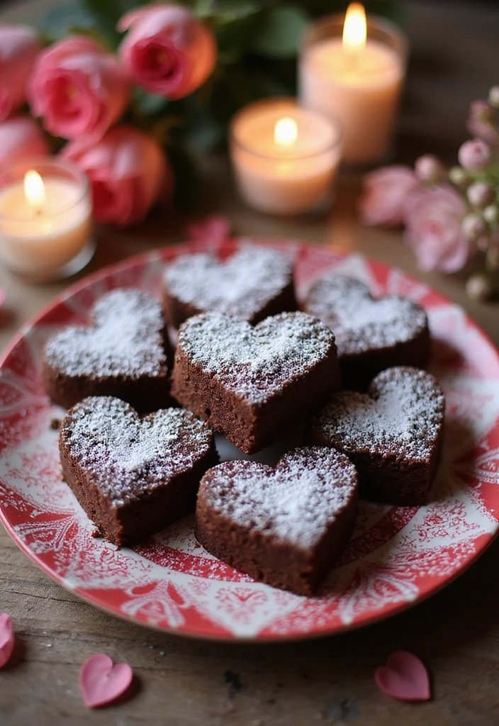 12 Valentine Dessert Recipes Sweet and Romantic 112 12 Valentine Dessert Recipes Sweet and Romantic - 11. Vegan Heart-Shaped Brownies