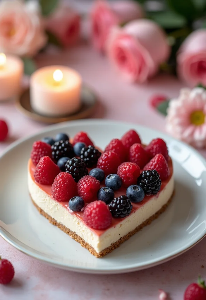 12 Valentine Dessert Recipes Sweet and Romantic 34 12 Valentine Dessert Recipes Sweet and Romantic - 4. Heart-Shaped Vegan Cheesecake