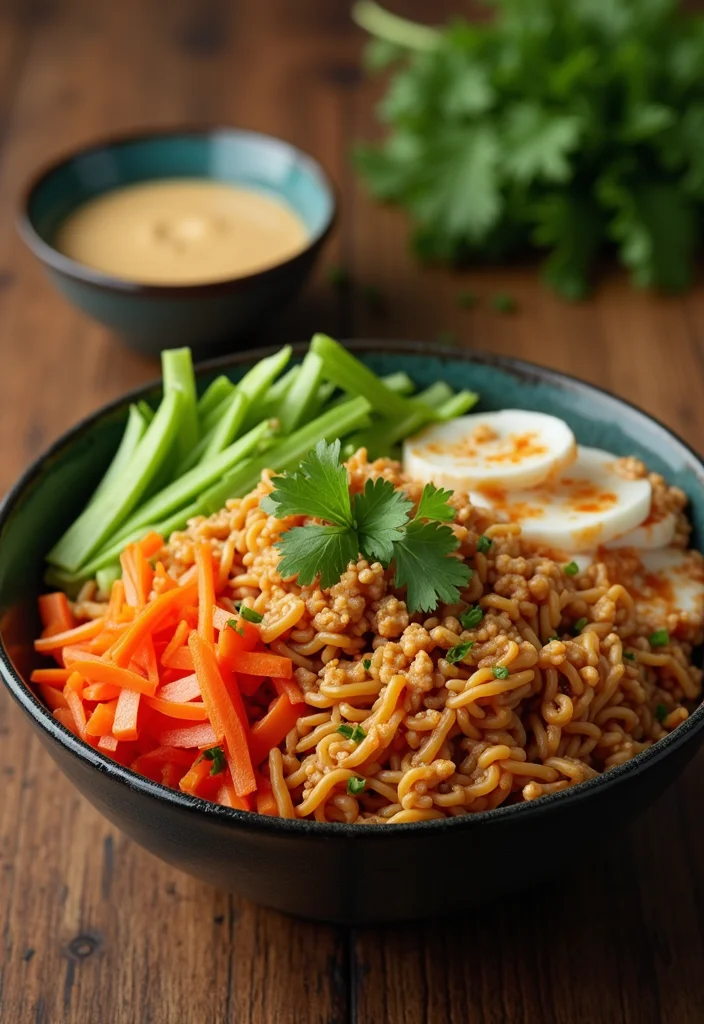 12 Vegan Buddha Bowl Recipes Balanced and Bright - 5. Thai Peanut Noodle Bowl