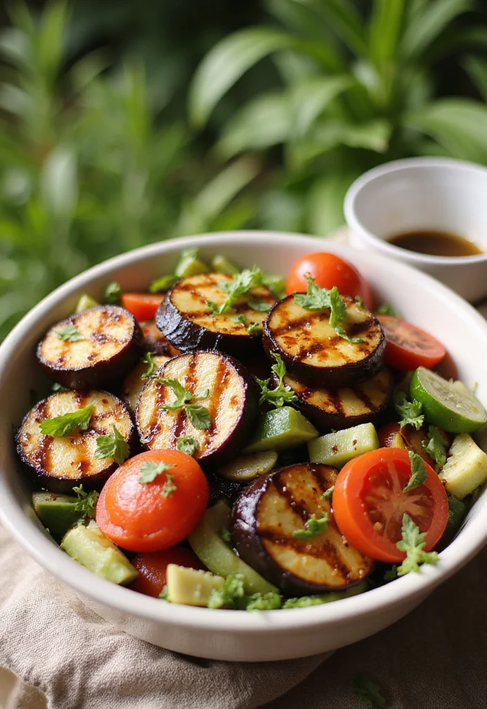 12 Vegan Eggplant Recipes for Flavorful Meals 34 12 Vegan Eggplant Recipes for Flavorful Meals - 4. Grilled Eggplant Salad